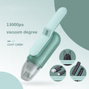 Wireless 13000PA High Suction Vacuum Cleaner for Car Home Cleaning (Green)