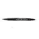 10PCS Fine Dual Heads Marking Pen Marker Waterproofink Thin Nib Black