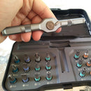 25pcs 24 in 1 Multipurpose Screwdriver Bit Set Magnetic Labor Saving Hex Head