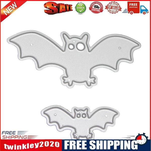2pcs Halloween Bat Cutting Dies Stencils Decorative Embossing Scrapbooking