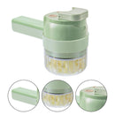 4 in 1 Handheld Electric Vegetable Cutter Set Garlic Meat Mud Masher USB Chargi_
