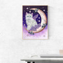 5D DIY Special Shaped Diamond Painting Cat Embroidery Kit Home Living Room Decor