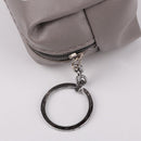 Leather Women Cute Cartoon Emotion Coin Holder Purses Mini Clutch (Grey)