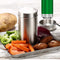 Detachable Chicken Duck Holder Chicken Roasting Plate Pan for Picnic Camping BBQ