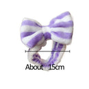 Elastic Colorful Plush Bow Women Girls Headbands Makeup Headwrap Wash Face Band