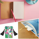 2pcs DIY Diamond Painting Leather Bookmark Flamingo Tassel Crafts (FQY031) Newly