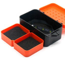 Double Layer Fishing Live Bait Box w/ Rope Earthworm Red Worms Storage Case