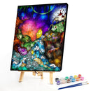 Girl Castle Oil Paint By Numbers Kits DIY Handpainted on Canvas Wall Art