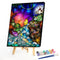 Girl Castle Oil Paint By Numbers Kits DIY Handpainted on Canvas Wall Art