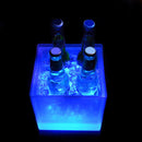 Luminous Portable Champagne Wine Bucket Double Layer Beer Barrel Bar Ice Buckets
