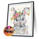 Diamond Painting Rabbit Full Square Drill Picture of Rhinestone Drawing for Home