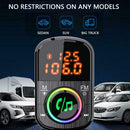 Wireless Car Bluetooth FM Transmitter MP3 Radio Adapter USB Charger AA A I5P7