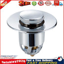 Push-Type Wash Basin Plug Stainless Steel Sink Stoppers Drain Filter Plugs Newly
