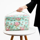 Printing Wool Crochet Hook Storage Tote Bag Knitting Yarn Holder Organizer