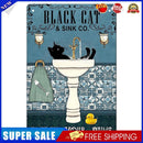 Bathing Cat Retro Metal Plate Tin Sign Plaque Poster Wall Art for Bar (4)