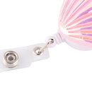 Cards ID Name Card Anti-Lost Clip Shell Shape Badge Holder Retractable Lanyards