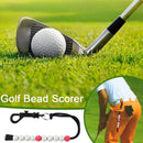 Golf Stroke Score Counter Plastic Golf Ball Beads Putt Counter Training B3Z5
