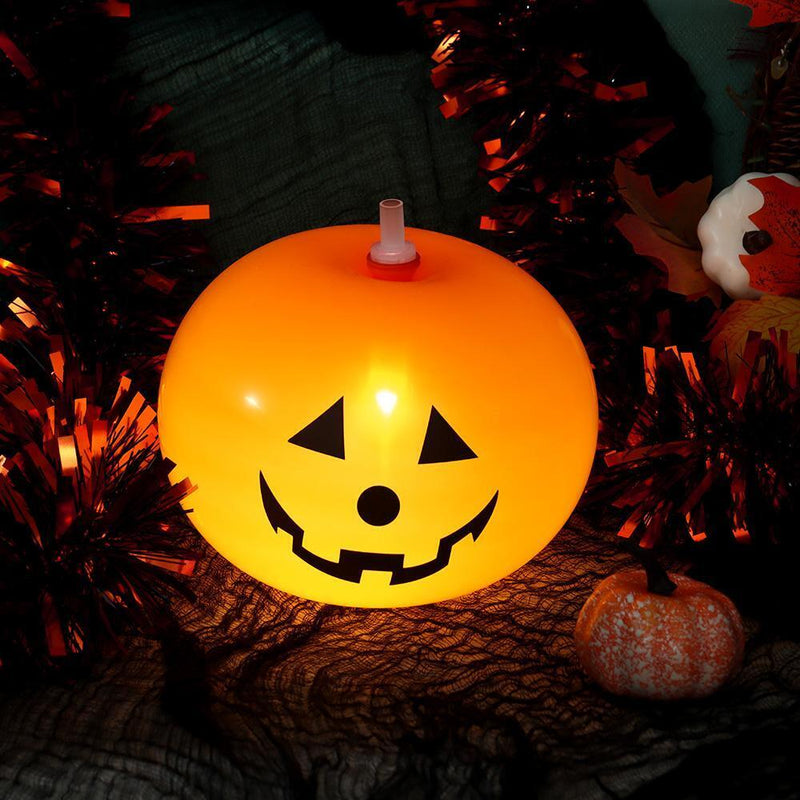 DIY Pumpkin Balloons Latex Balloon Led Light Up Halloween Party Decorations
