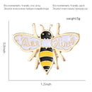 Women Men Lapel Pin Brooch Fashion Cute Enamel Pins Honey Animal Badge Bee