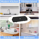 Kitchen Silicone Faucet Absorbent Mat Sink Water Splash Odor Guard (Black) Newly