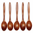 18CM HighQuality Wave Wood Spoon Flatware Kitchen Tool Stir Soup Dessert C4O7