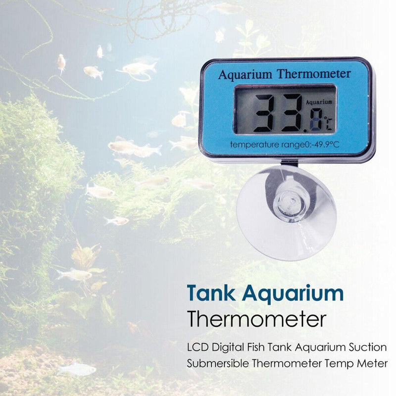 LCD Digital Fish Tank Aquarium Suction Submersible Thermometer Temp Meter#