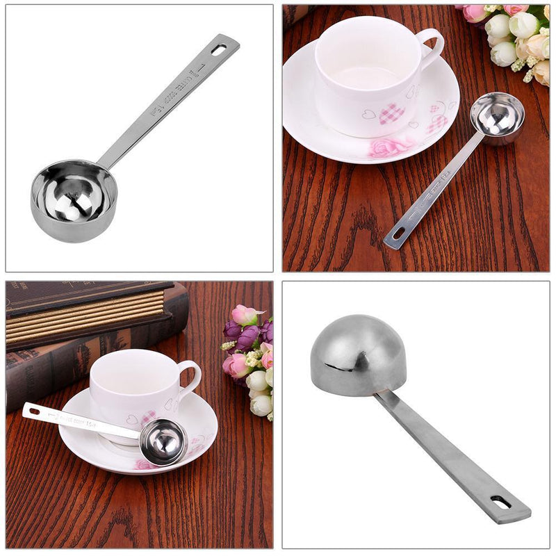 5Pcs 15ML Coffee Scoop Thicken Stainless Steel Tablespoon Measuring Spoon
