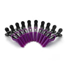 10pcs Durable Hairpins Duckbill Positioning Hairpin DIY Salon Tool (Purple)