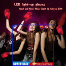 #A LED Luminous Gloves Halloween Skeleton Mitten Flashing Rave Gloves Holiday Pr