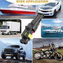 5Set Car Motorcycle Waterproof Plug Car Male Female Electrical Connector Plug`