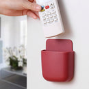 Wall Mounted Organizer Storage Box TV Remote Control Phone Holder (Red) Newly