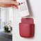 Wall Mounted Organizer Storage Box TV Remote Control Phone Holder (Red) Newly