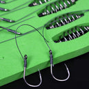 5pcs Carp Fishing Double Hook Bait Feeder Fishing Tackle Barbed Fishing Tools