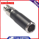 Mini XLR 3 Pin Male to 4 Pin Female Audio Connector Adapter for Camera Mic Audio