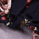 Removable Conjoined Stretchy Floral Home Stool Chair Seat Cover (5