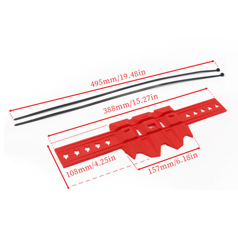 Universal Silicone Motorcycle Silencer Round Oval Exhaust Protector (Red) Newly