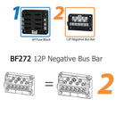 32V Car Marine 12 Way Negative Bus Bar Modular Design for ATP Fuse Blocks