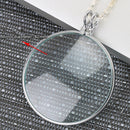 5X Magnifier Chain Magnifying Glass Optical Lens Necklace for Aid Reading Repair