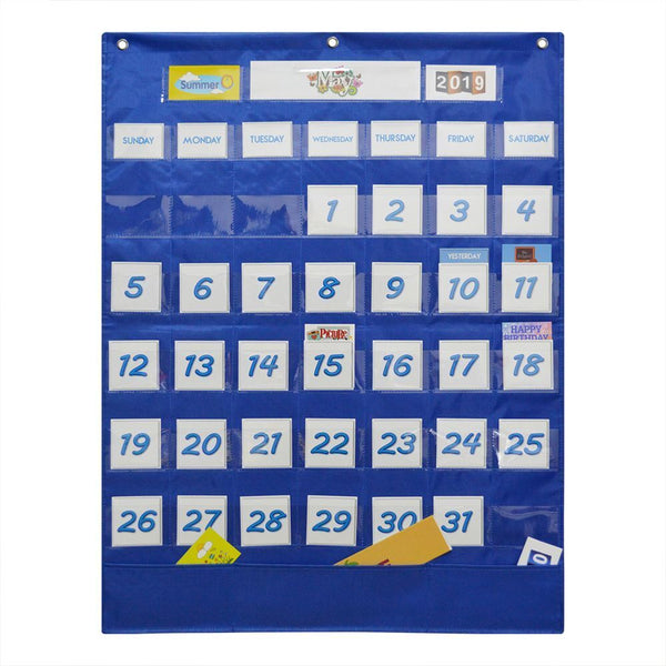Early Childhood Insert Card Mixed Sound Calendar Bag Pocket Teaching Aids
