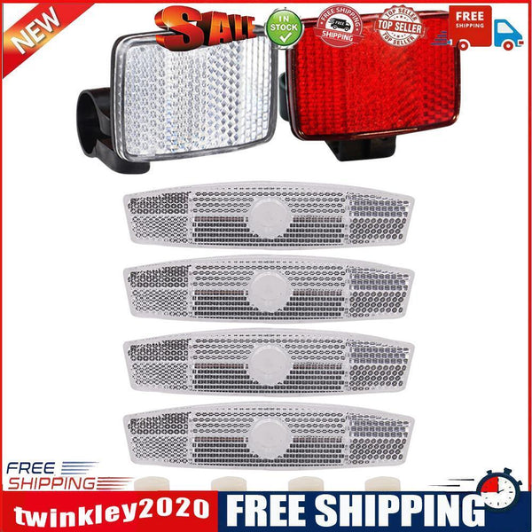 Mountain Bike Reflector Set MTB Bicycle Front Rear Reflectors Night Riding