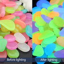 Glowing Rocks, 50 Pcs Aquarium Garden Glow in The Dark Pebbles Luminous Stones