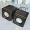 2x Portable Computer Speakers USB Powered Desktop Mini PC Laptop N2M6 M4D4