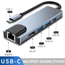 SD TF RJ45 USB 3.0 PD Charging 4K HDMI Type-C Splitter USB C HUB For Laptop PC