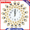 Large Wall Clock Luxury Peacock Diamond Wall Clocks Metal Living Room Digital Needle Wall