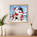 Full Round Diamond Painting 5D DIY Cute Santa Mosaic Drill Christmas Decorati
