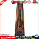 Simulation Wood Grain Ukelele Guitar Toys Kids Musical Instrument (Brown) Newly