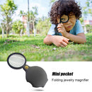 HD Mini Folding Magnifying Glass Jewelry Magnifier Optical Glass Reading Watch R