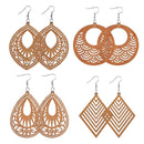 Wooden Wood Earrings Bohemian African Pendant Dangle Earrings Earring Making