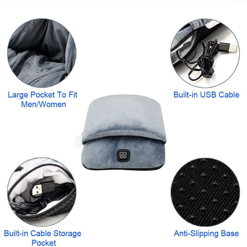 Electric Warmer Slipper Power Saving Comfortable for Winter Home Office Supplies