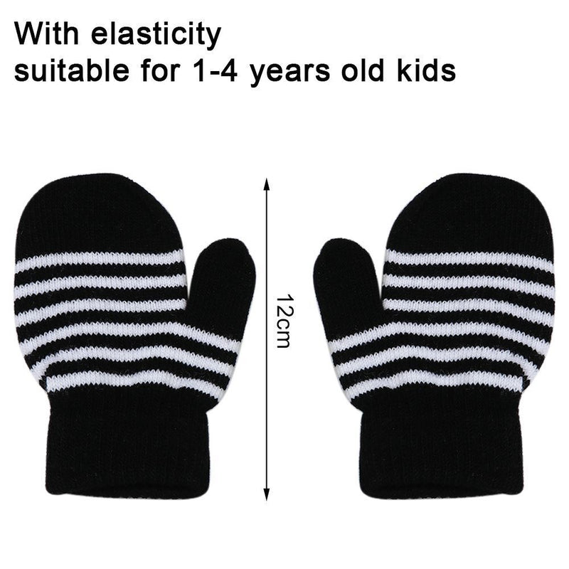 Winter Warm Knitted Mittens Children's Gloves Full Finger Gloves Kids Gloves